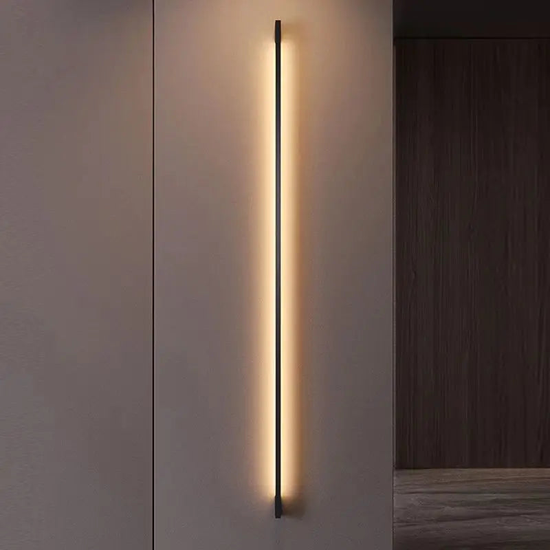 Modern Minimalist Long Wall Lamp - LED Wall Mounted Light for Indoor Living Room, Bedroom, and More