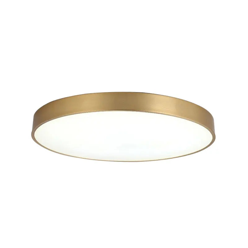 Modern LED Ceiling Light Lamp - Simple Golden Round