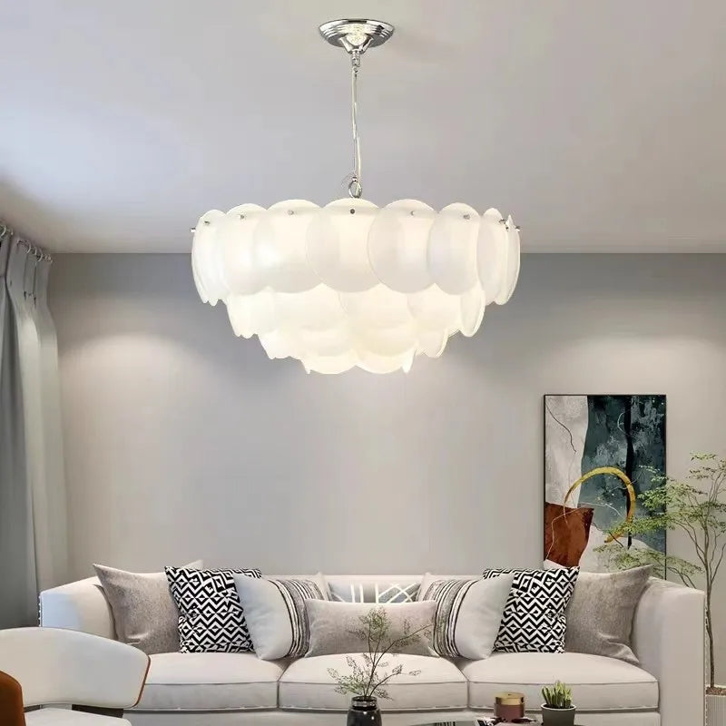 Pembridge Chandelier - Modern White Ceramics Hanging Lamp