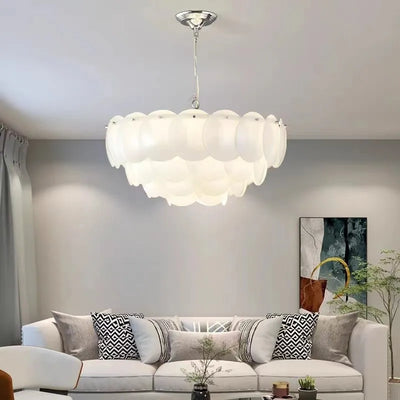 Pembridge Chandelier - Modern White Ceramics Hanging Lamp