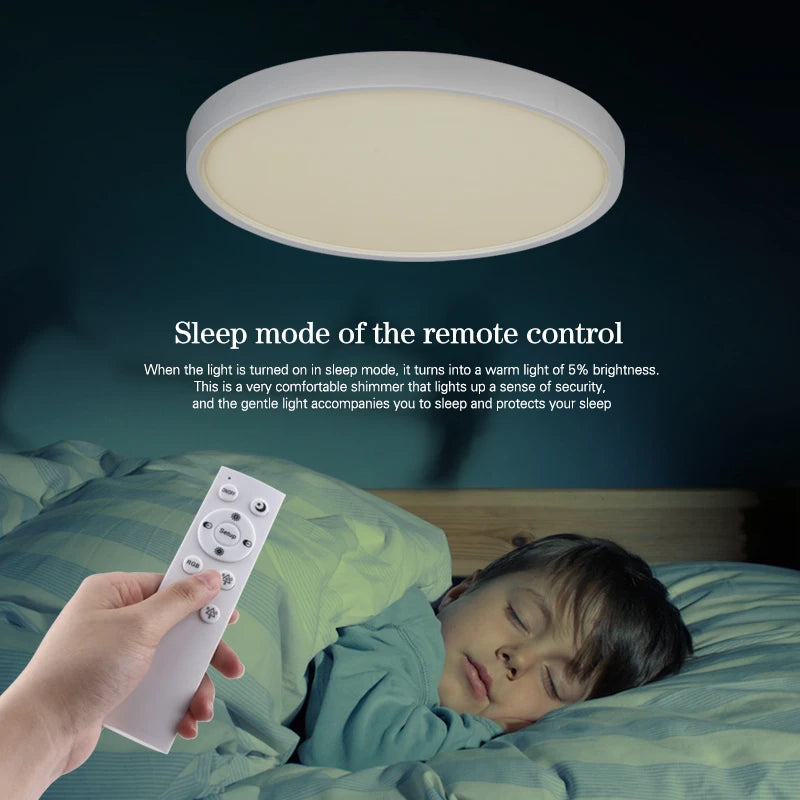 LED Smart Ceiling Light with WiFi and Remote Control | RGB and White Panel Light