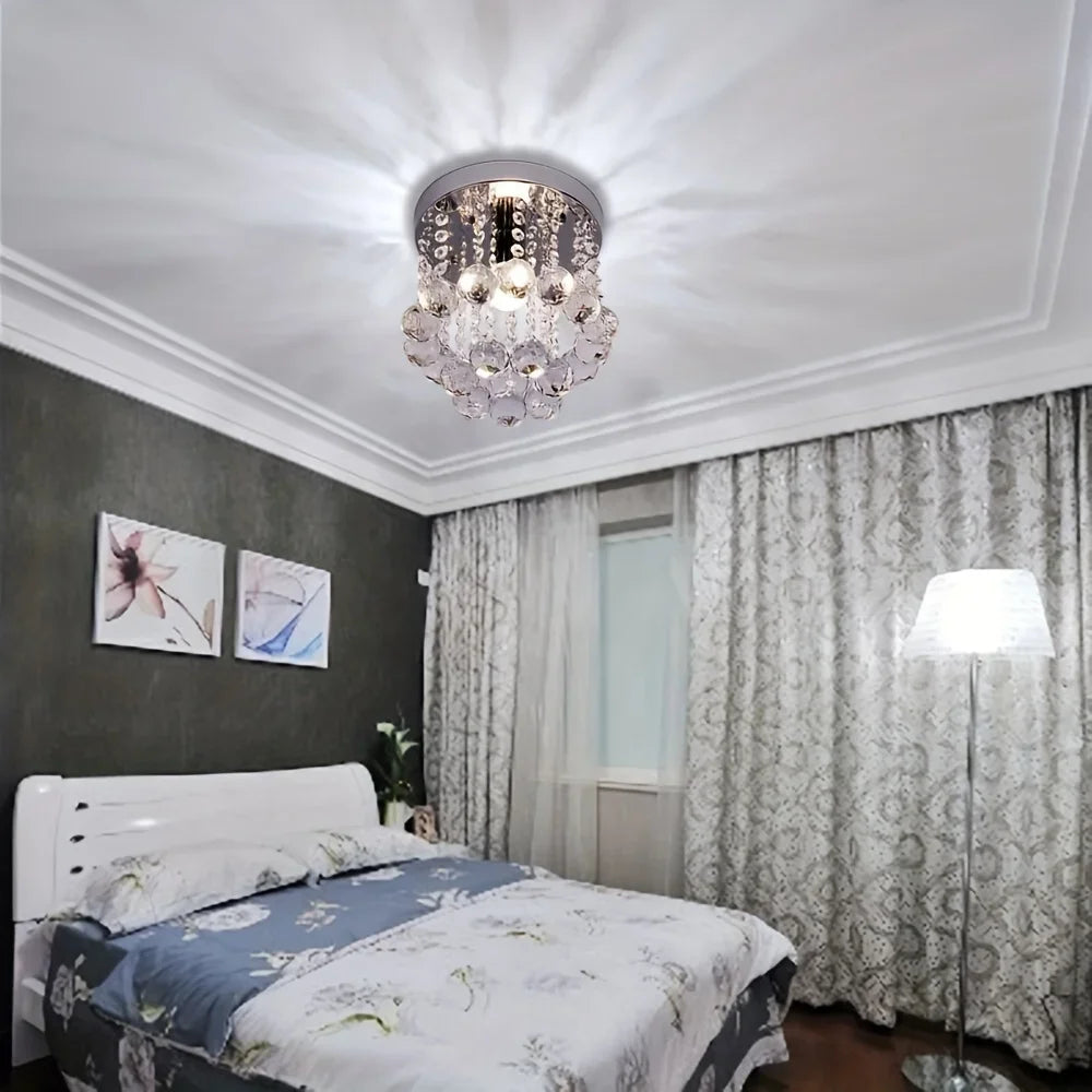 Crystal Ceiling Light Chandelier - Luxury Lighting Fixture for Living Room, Dining Hallway, and Bedroom