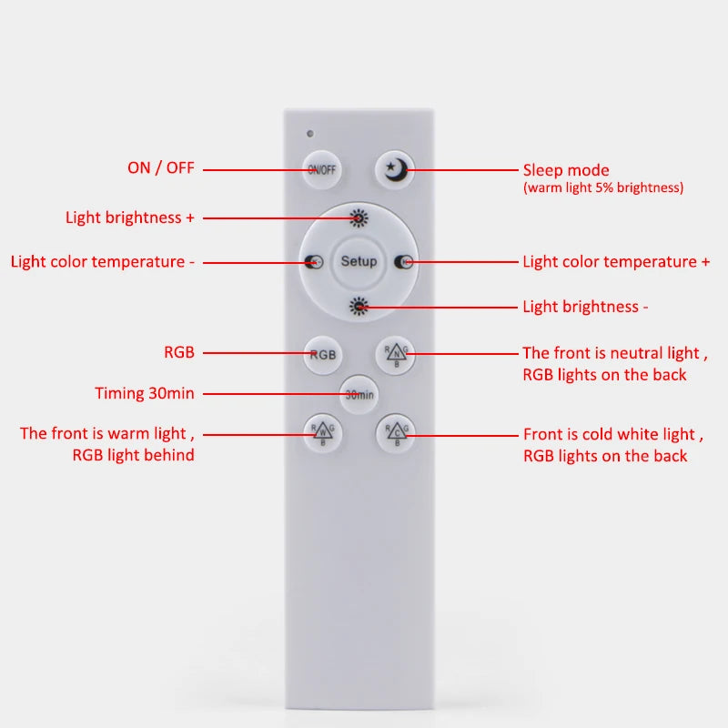 LED Smart Ceiling Light with WiFi and Remote Control | RGB and White Panel Light