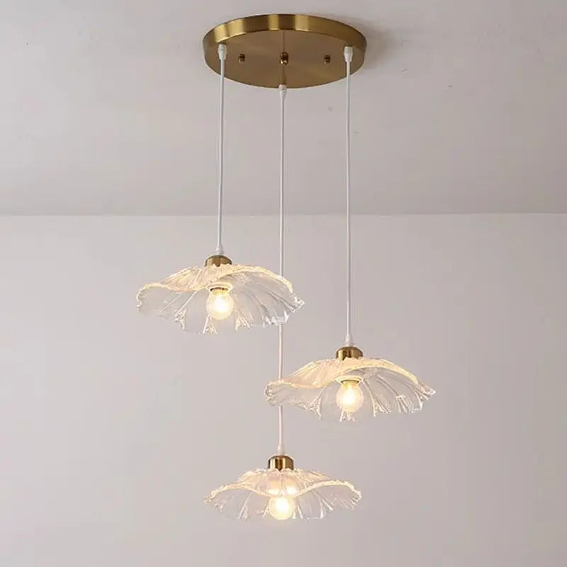 Nordic LED Pendant Light - Elegant Lotus Flower Design for Modern Room Decor