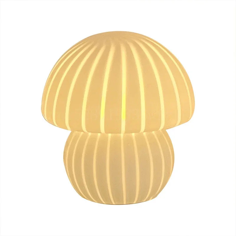 New Fat Mushroom Table Lamp - Cute Mushroom Shape Decoration Light for Bedroom Bedside and Kids Room Decor