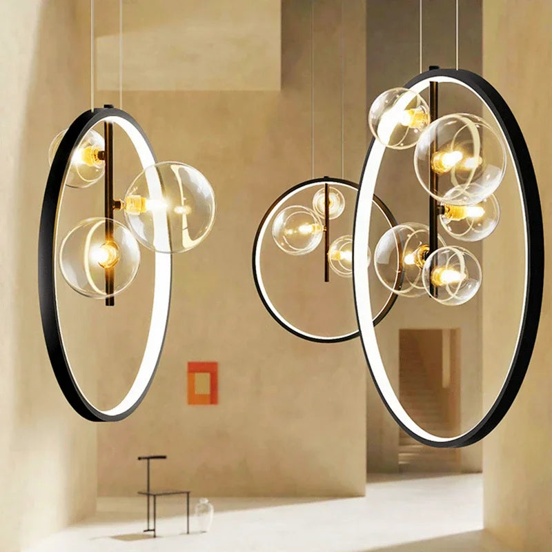 Modern Bubble Glass Ball Ceiling Chandelier: Elevate Your Space with Contemporary Elegance