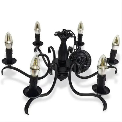 Fashion New Black LED Chandeliers - High-Quality Iron Chandelier for Living Room E14 LED Lustre Light Chandeliers Z50