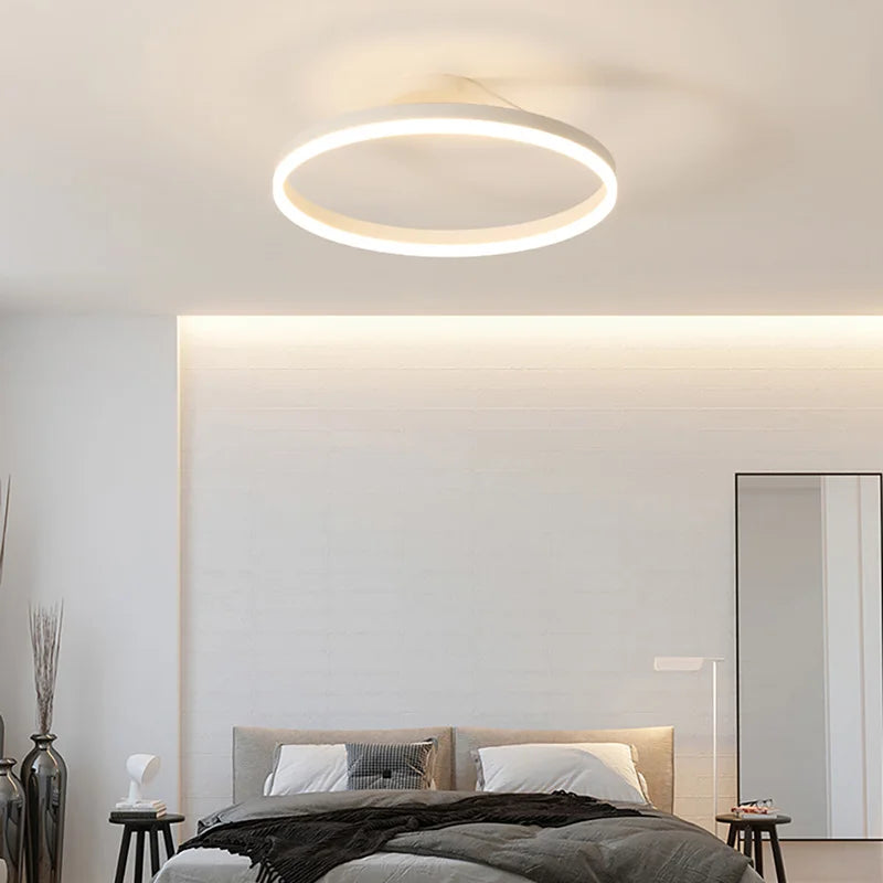 Modern Minimalist Ring LED Ceiling Chandelier - Elegant Illumination for Any Room