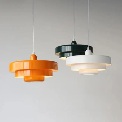 Creative Retro Orange Pendant Lamp: LED Chandelier for Dining Room and Cafe Bar