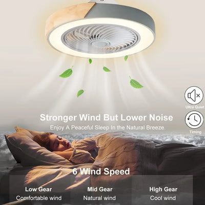 Modern Low Profile Wood Ceiling Fan Light - Stylish and Functional Illumination for Every Space