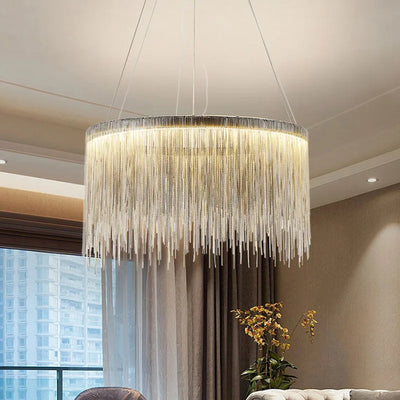 Postmodern Bohemian Pendant Light Tassel Contracted Hanging Light