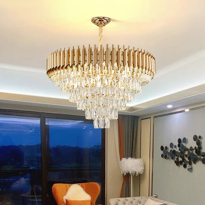 Modern Lustre Crystal Big LED Chandelier Lighting