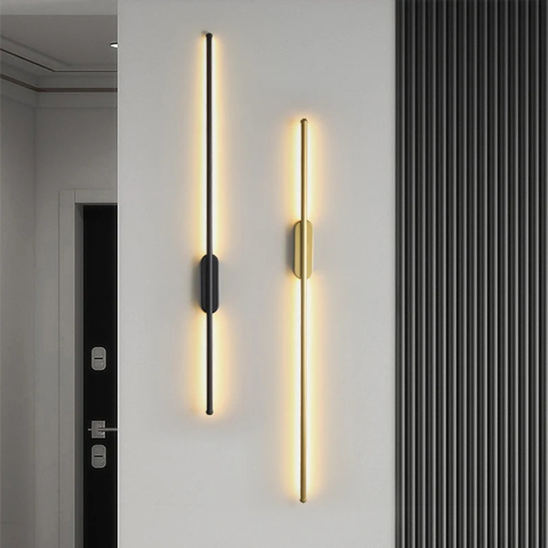 Gold Black Indoor LED Wall Lights: Stylish Illumination for Your Space