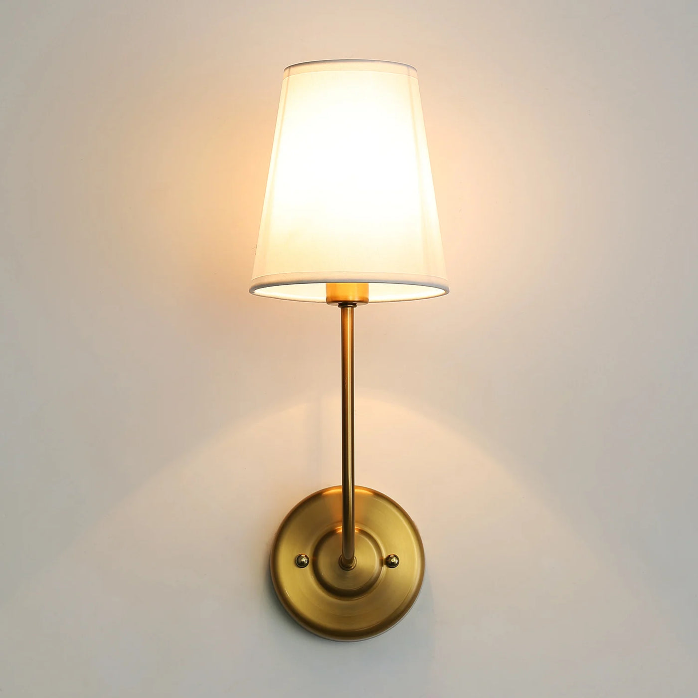 Classic Wall Sconce With White Fabric Lamp Shade: Timeless Elegance for Your Home