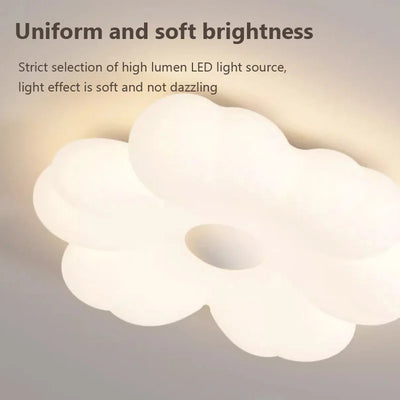 Modern LED Ceiling Light - Minimalist PVC White Cloud Lamp