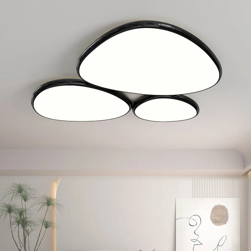 Intelligent Minimalist Full Spectrum Living Room Chandeliers - Simple Modern Atmosphere Cream Style Bedroom Cloud Hall Main Lamp