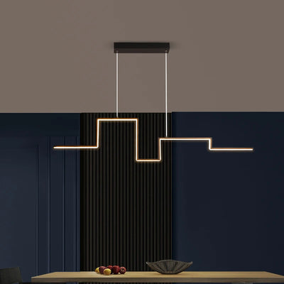 Nordic Geometry Black LED Chandelier