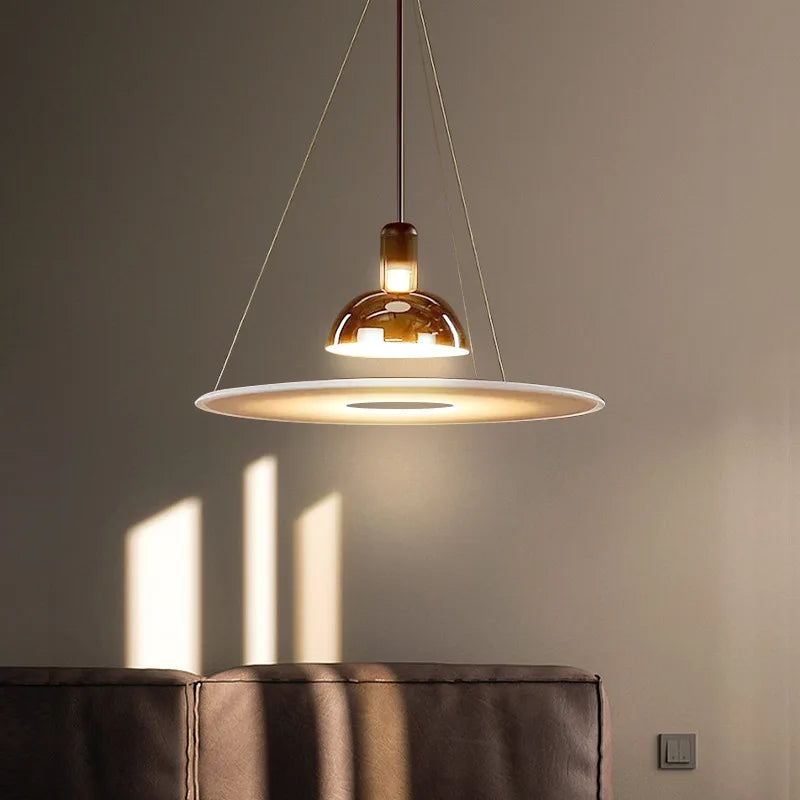 Italy FLos Frisbi Flying Saucer Pendant Lamp