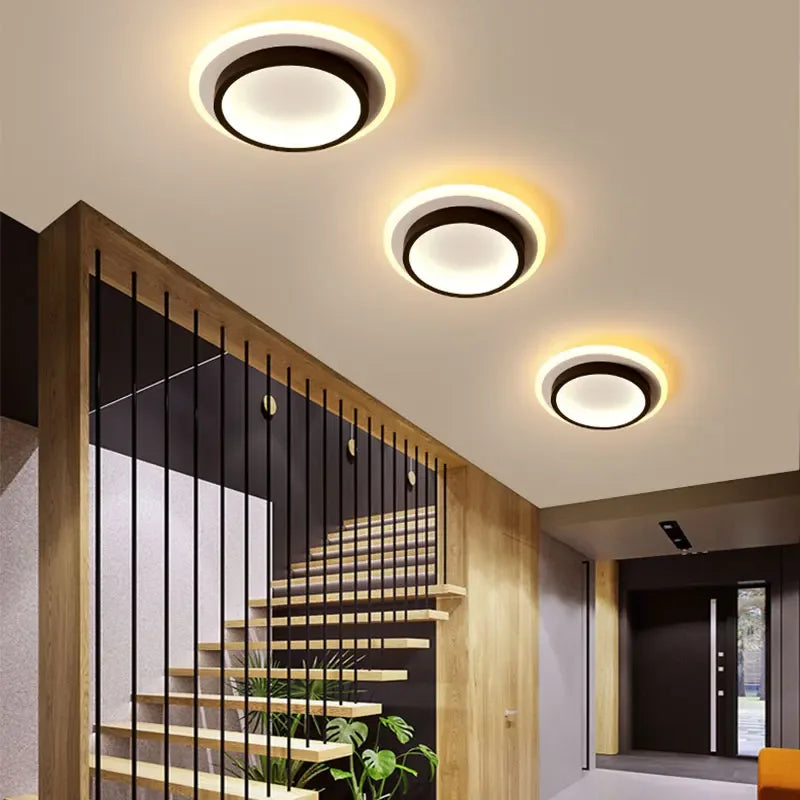 Modern LED Ceiling Lamp - Square Ceiling Light Fixture for Living Room, Stair, Aisle, and More