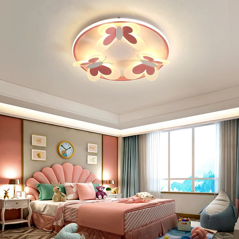 Kids Ceiling Lamp Butterfly Decorative