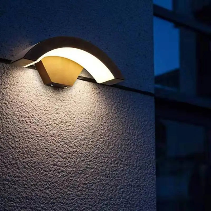 Modern Outdoor Wall Light with Radar Motion Sensor