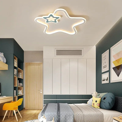 Modern Star LED Ceiling Lamp - Children's Chandelier for Living Room, Study, Aisle, Balcony - Indoor Home Decor Lighting Fixture Luster