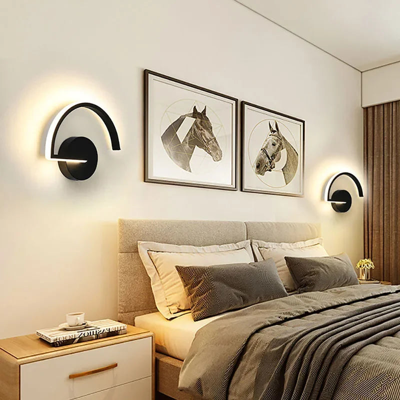 Modern LED Wall Lamp Bedside Sconce - Home Decor Lighting Fixture for Living Room, Bedroom, Hotel