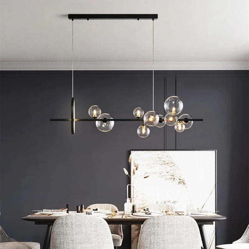 Modern Bubble Glass Ball Ceiling Chandelier: Elevate Your Space with Contemporary Elegance