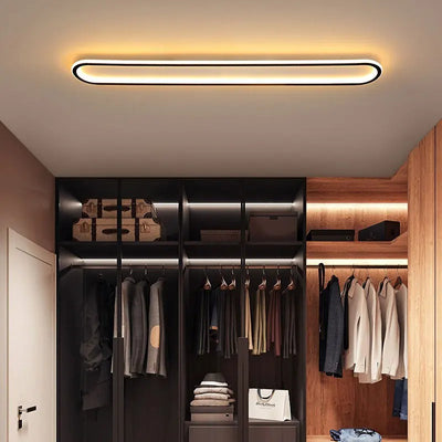 Modern LED Rectangular Aisle Ceiling Light - Simple and Creative Lighting for Bedroom, Living Room, Corridor, and Balcony