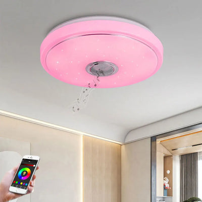 Smart LED Ceiling Light with Bluetooth-Compatible Speaker