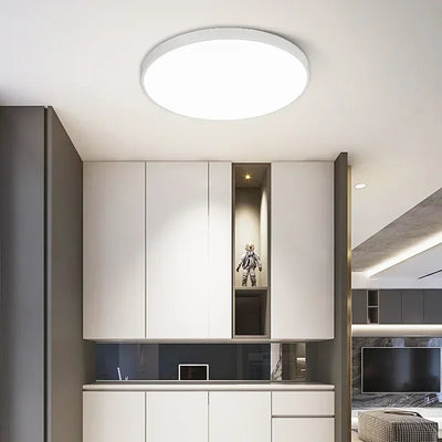 Contemporary Circular LED Ceiling Lamp - Study Eye Protection Lamp for Bedroom, Bathroom, Hallway