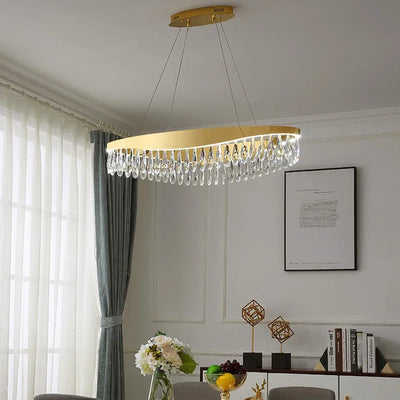 Simple Luxury Crystal Chandeliers for Living Room, Kitchen Island, and Hotel Decor