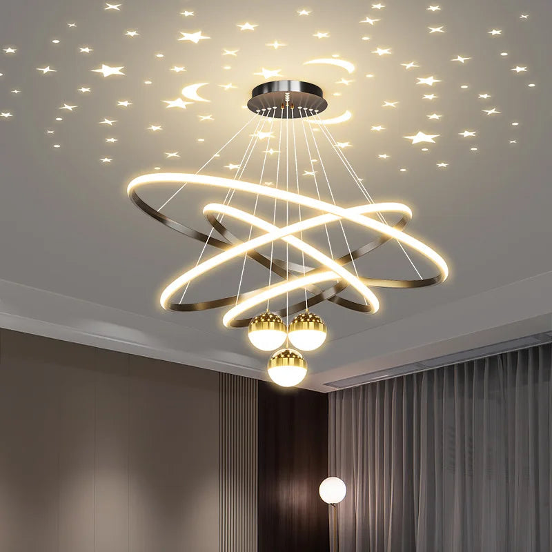 Modern LED Pendant Light: Nordic Fashion Circular Lamp