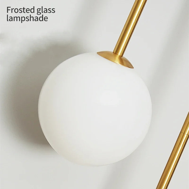 Modern Glass Ball LED Wall Lamp | Bedside Study Lighting Luminaire