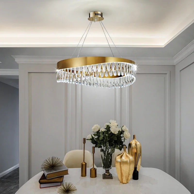 Simple Luxury Crystal Chandeliers for Living Room, Kitchen Island, and Hotel Decor