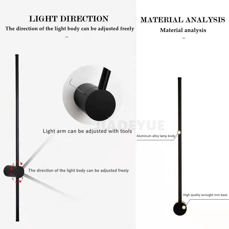 Modern LED Wall Light - Contemporary Revolving Indoor Fixture