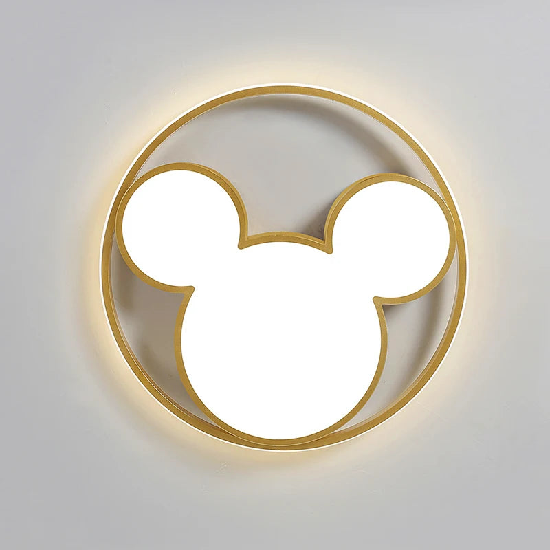 Mickey Mouse LED Cartoon Ceiling Light - Modern Children's Room Decor