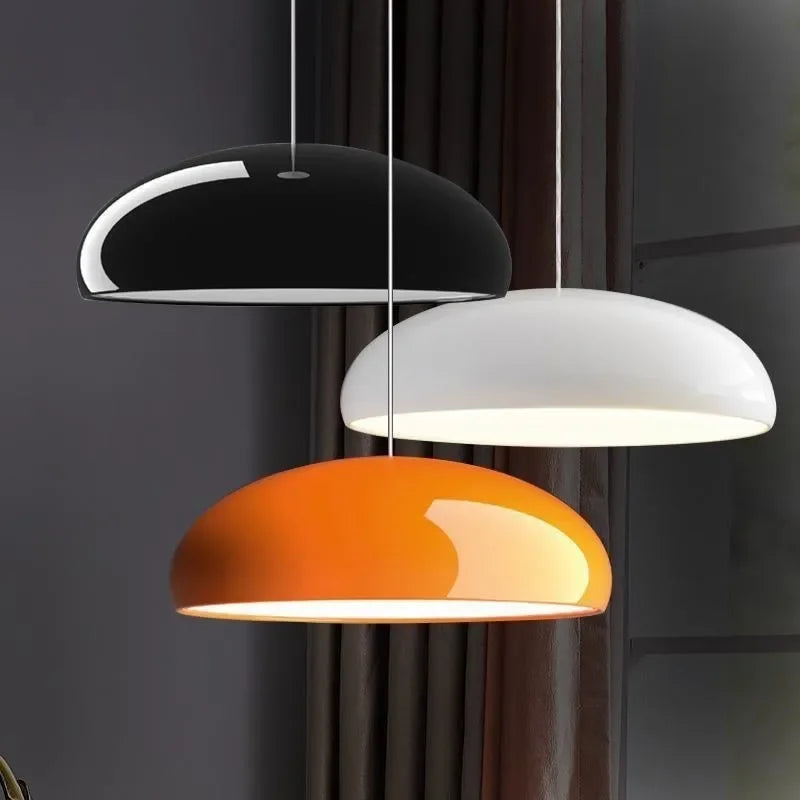 LED Nordic Pendant Light Macaron - Round Hanging Luminaire for Living Room, Dining Room, Café