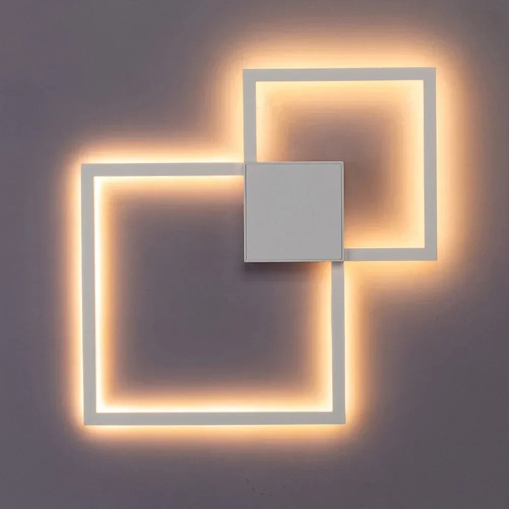 Modern LED Square Wall Lamp for Nordic Indoor Lighting