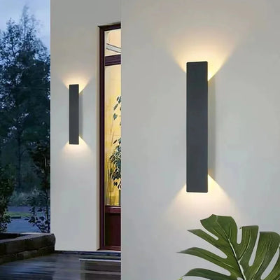 Modern Waterproof LED Wall Lamp - Up & Down Lighting in Black or White