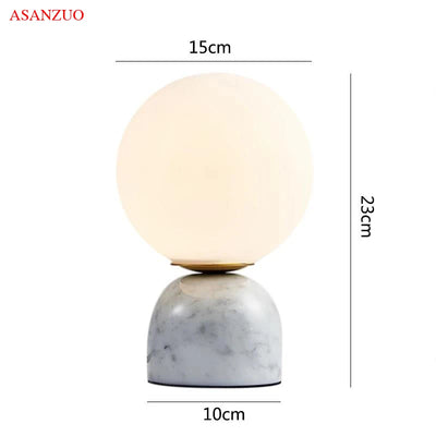 Nordic Glass Ball Table Lamp: A Touch of Luxury for Your Bedroom Decor