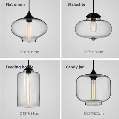 Elegant Nordic Glass Pendant Light - Modern Style