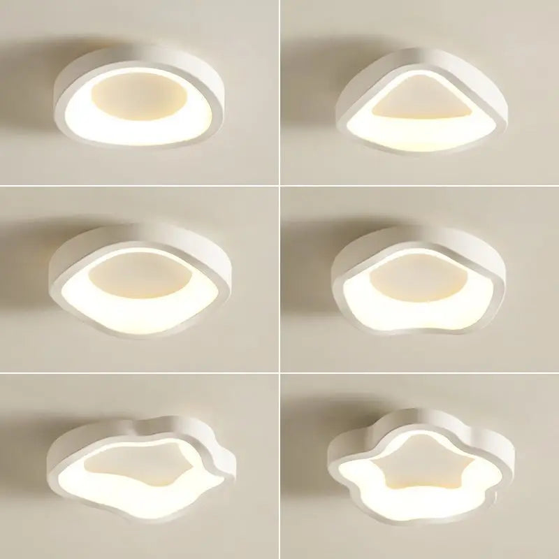 Nordic LED Ceiling Lamp - Simple Geometric Figure Ceiling Chandelier for Living Room, Dining Room, Bedroom