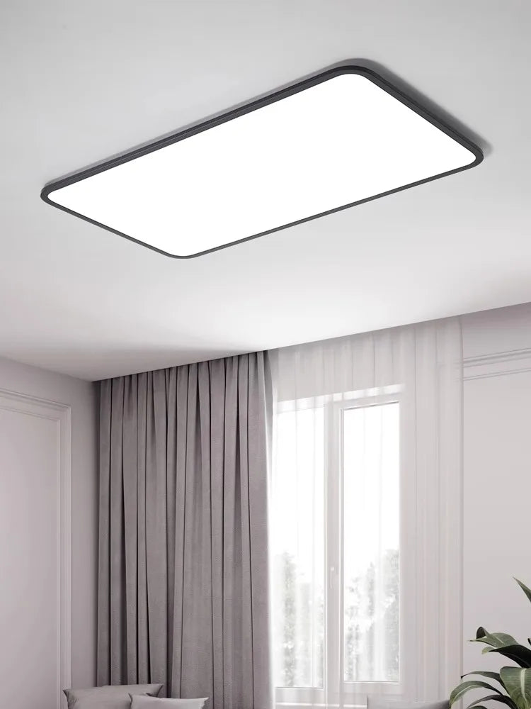 Modern Minimalist Rectangular LED Ceiling Lamp - Smart Lighting Fixture for Living Room Bedroom Indoor