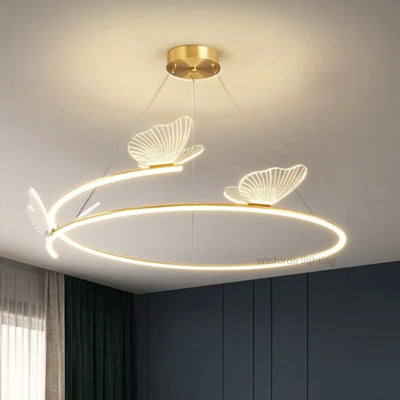 Creative Butterfly LED Chandelier: Modern Elegance for Any Room