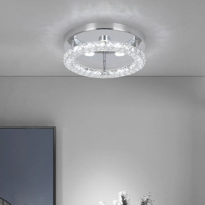 Crystal Flush Mount Ceiling Light: Modern Elegance for Any Room