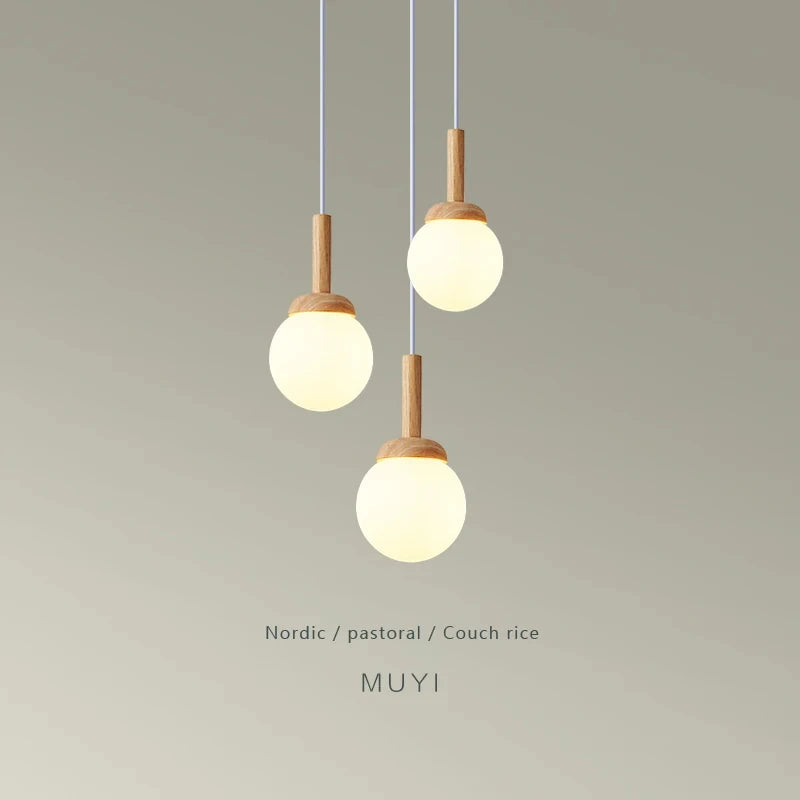 Nordic Wood Pendant Lamp