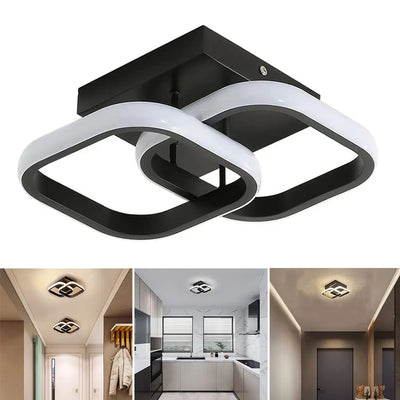 Modern Ceiling Lamp 85-265V Metal Ceiling Chandelier Three-tone Light Ceiling Lamp for Living Room Corridor Balcony Home Decor