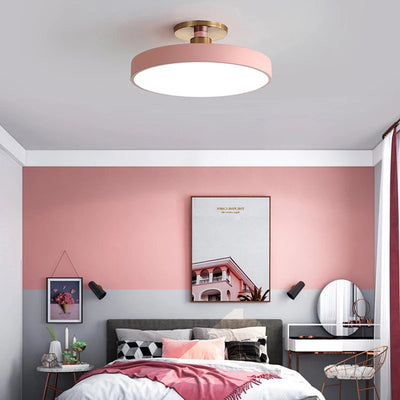 Nordic LED Macaron Ceiling Lamp - Vibrant and Modern Home Lighting