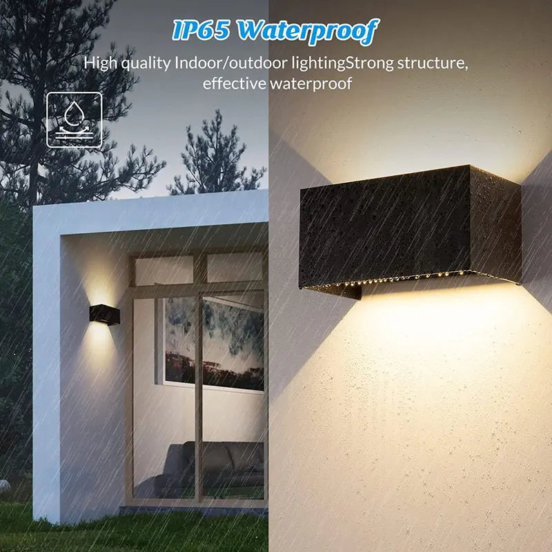 Contemporary Aluminum LED Wall Lamp - Waterproof IP65 Outdoor/Indoor Wall Light